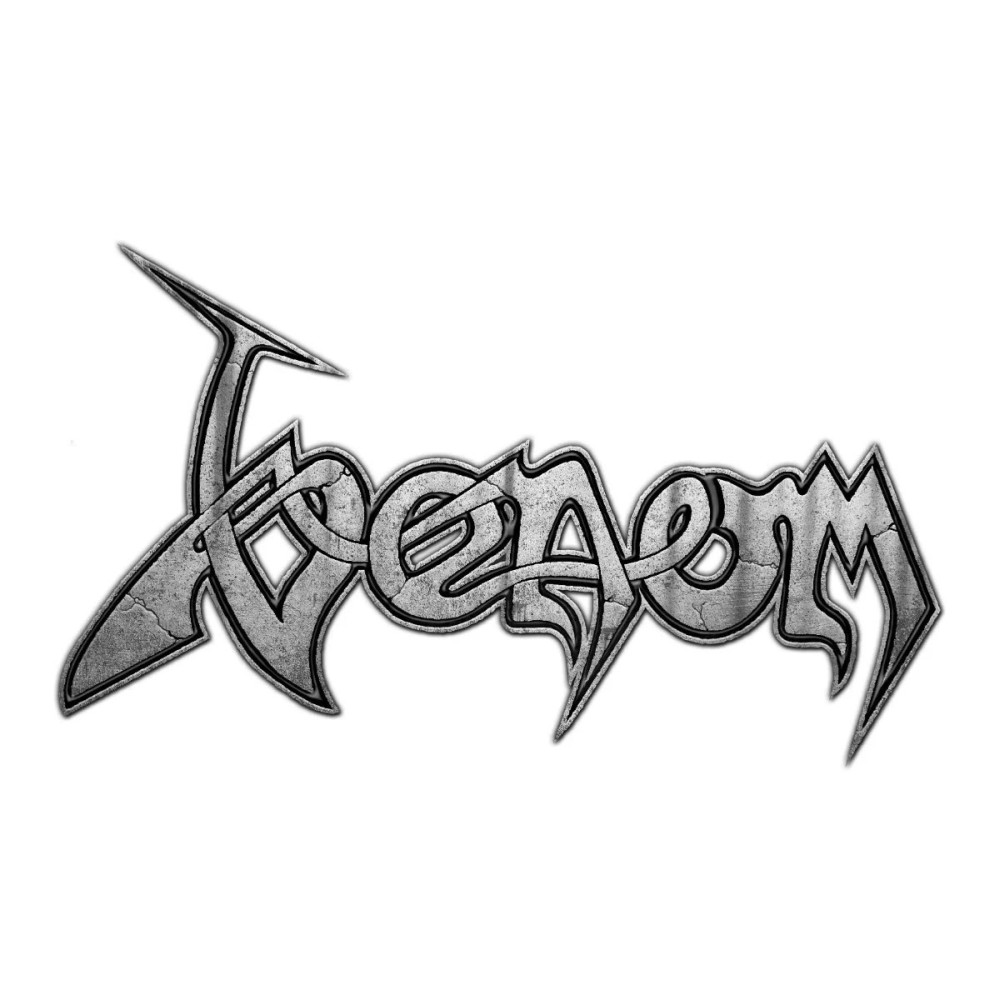 Venom - Logo Button pin - Grau/Schwarz